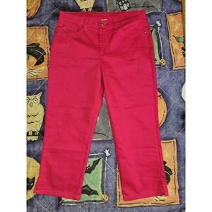 Jaclyn Smith Pink Jeans Capri Women's Size 10 33x23 Stretch 172